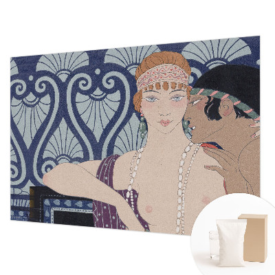 Premium fotobehang met een artistiek afgebeeld echtpaar