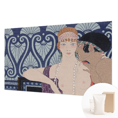 Premium fotobehang met een artistiek afgebeeld echtpaar