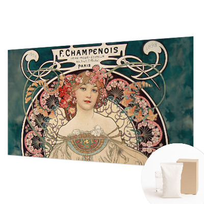 Hoogwaardig fotobehang met een symmetrisch bloemenpatroon