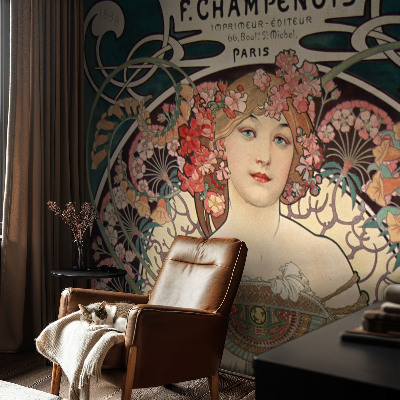 Hoogwaardig fotobehang Bloemsymmetrie