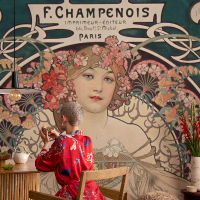 Hoogwaardig fotobehang Bloemsymmetrie