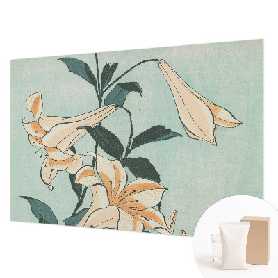 Vlies fotobehang met delicaat lelie‑motief