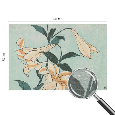 Vlies fotobehang Delicate lelies