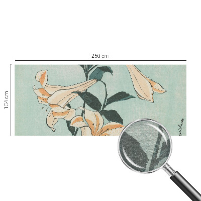 Vlies fotobehang met delicaat lelie‑motief