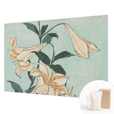 Vlies fotobehang met delicaat lelie‑motief