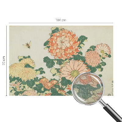 Vliesbehang fotobehang Chrysantenbloemen