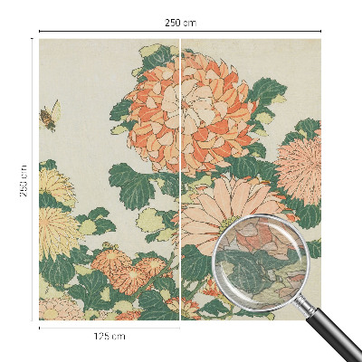 Vliesbehang fotobehang Chrysantenbloemen