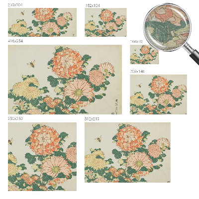 Vliesbehang fotobehang Chrysantenbloemen