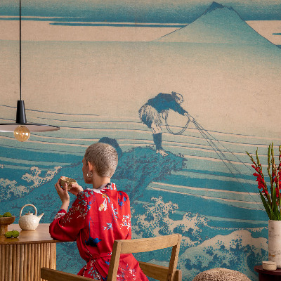 Fotobehang vliesbehang met zeegezicht