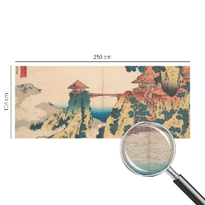 Vliesbehang fotobehang woonkamer met een schilderachtig landschap