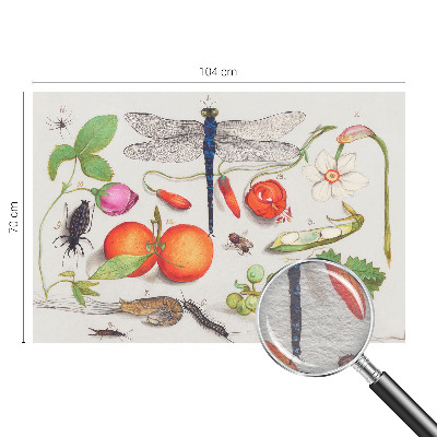 Vlies fotobehang op maat Natuurillustratie