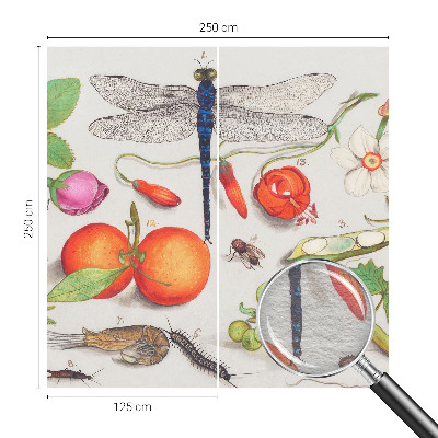 Vlies fotobehang op maat Natuurillustratie