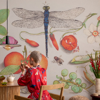 Vlies fotobehang op maat Natuurillustratie