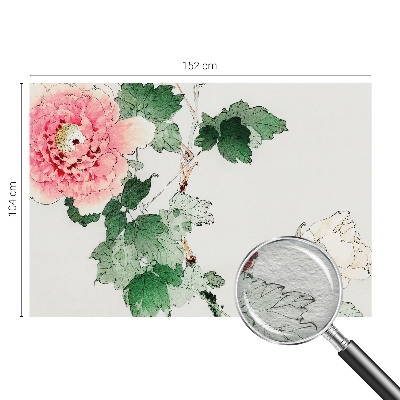 Fotobehang met subtiele bloemen