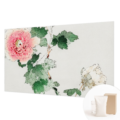 Fotobehang met subtiele bloemen
