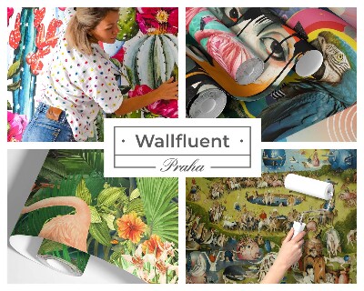 Fotobehang op maat Bloemvogel