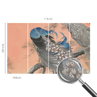 Fotobehang naadloos Pauwenelegantie