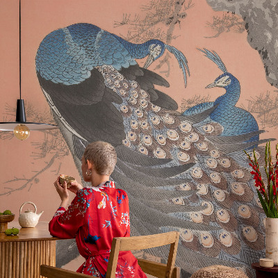 Fotobehang naadloos Pauwenelegantie