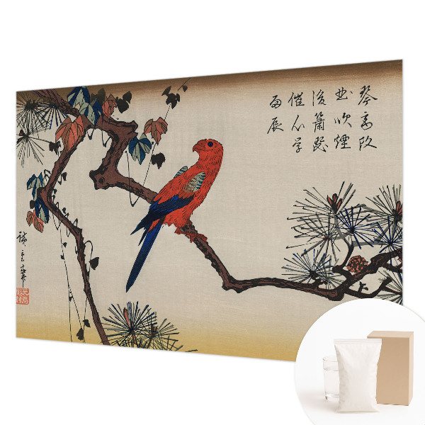 Fotobehang woonkamer Een vogel op een tak