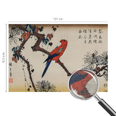 Fotobehang woonkamer Een vogel op een tak