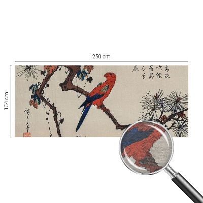 Fotobehang woonkamer Een vogel op een tak