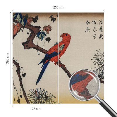 Fotobehang woonkamer Een vogel op een tak