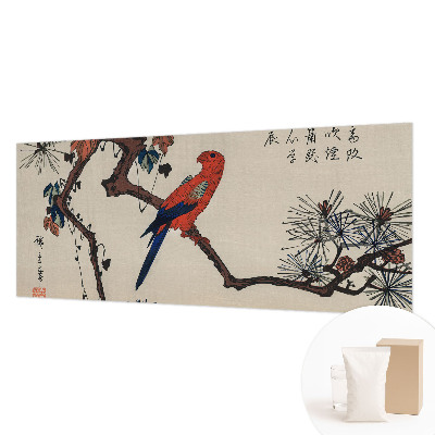 Fotobehang woonkamer Een vogel op een tak