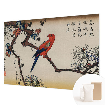 Fotobehang woonkamer Een vogel op een tak