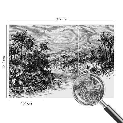 Fotobehang slaapkamer Exotisch panorama