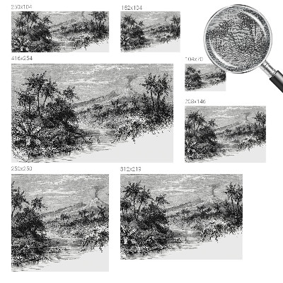 Fotobehang slaapkamer met een exotisch panoramisch motief