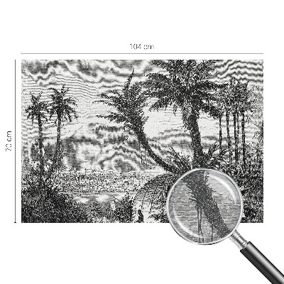 Fotobehang voor slaapkamer Tropische oase