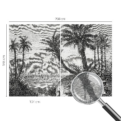 Fotobehang voor slaapkamer Tropische oase