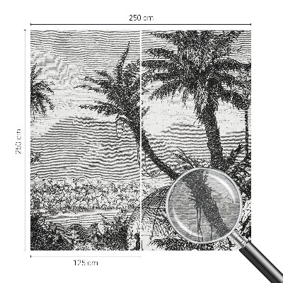 Fotobehang voor slaapkamer Tropische oase