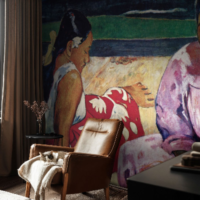 Fotobehang voor de slaapkamer met een strandscène
