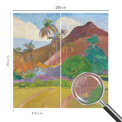 Fotobehang voor de woonkamer met een exotische natuurscène
