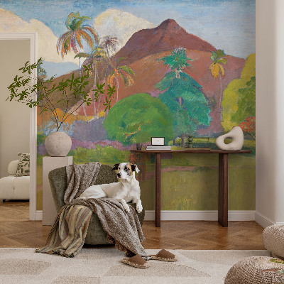Fotobehang voor de woonkamer met een exotische natuurscène
