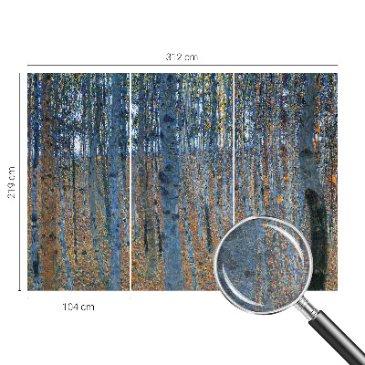 Modern fotobehang voor de woonkamer Berkenbos