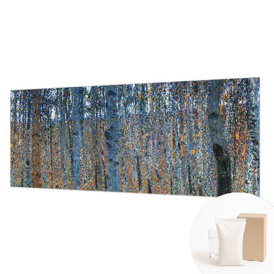 Modern fotobehang voor de woonkamer met een berkenbosmotief