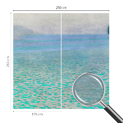 Premium fotobehang met een patroon van turkoois water