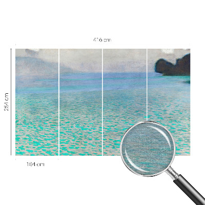 Premium fotobehang met een patroon van turkoois water