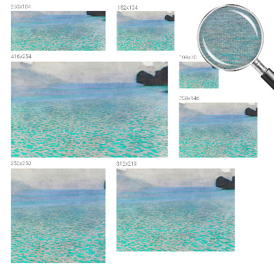 Premium fotobehang met een patroon van turkoois water