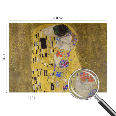 Hoogwaardig fotobehang in art-nouveau-stijl met een paar als motief