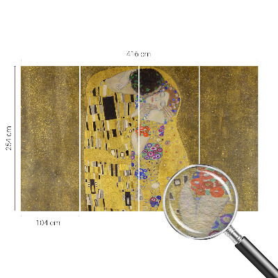 Hoogwaardig fotobehang in art-nouveau-stijl met een paar als motief