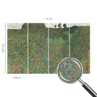 Kwalitatief fotobehang met een bloemenweide