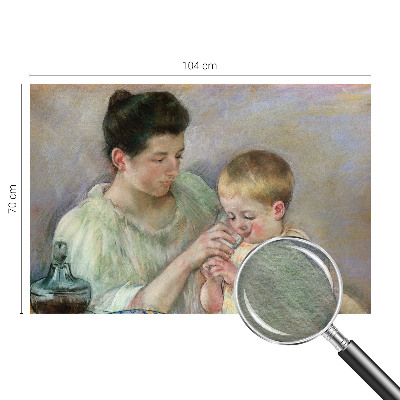 Sfeervol fotobehang met thema ouderlijke zorg