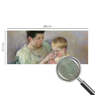 Sfeervol fotobehang met thema ouderlijke zorg