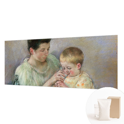 Sfeervol fotobehang met thema ouderlijke zorg