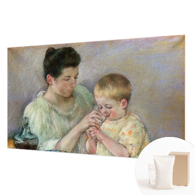 Sfeervol fotobehang met thema ouderlijke zorg