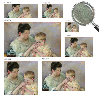 Sfeervol fotobehang met thema ouderlijke zorg