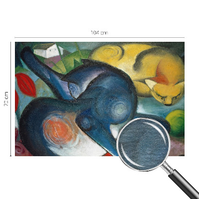 Uniek fotobehang Kattenkunst